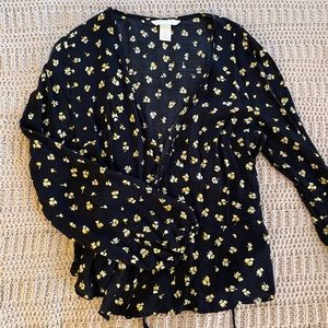 H&M Tie Blouse